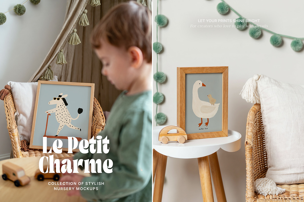 'Le Petit Charme' Kids Frames Mockup, a Household Mockup by Muse Mockups (Photo 16 of 18)