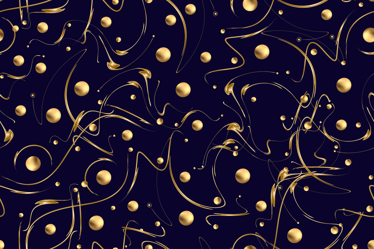 golden glowing wave lines, a Pattern Graphic by AAN Seamless Shop (Photo 2 of 3)