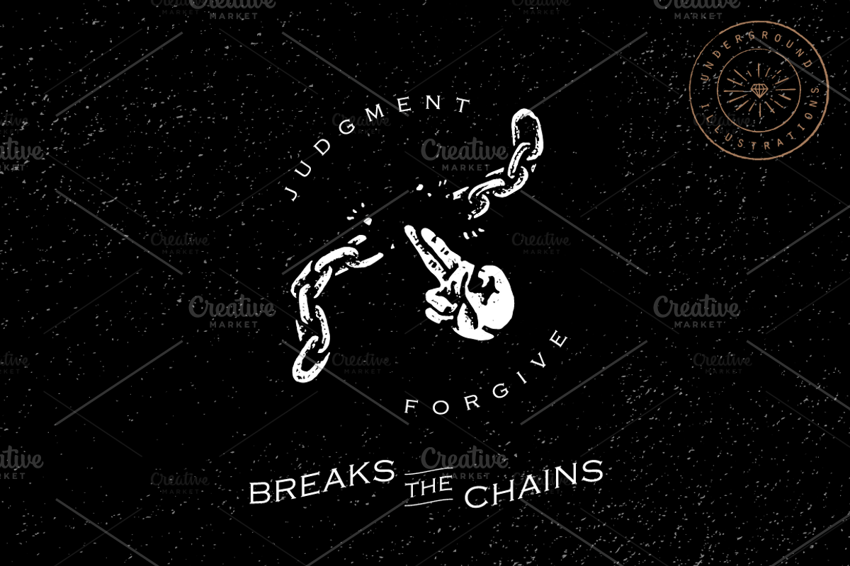Breaks the Chains + texture, an Education Illustration by Andree Salazar (Photo 3 of 3)