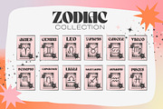 Zodiac Wall Art Prints Poster, a Decorative Illustration by Honey Island Studio (Thumbnail 1 of 6)