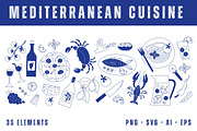 Mediterranean Cuisine, a Food Illustration by YuskinKot (Thumbnail 2 of 6)
