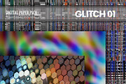 Glitch Psychedelic Digital Paper 01., a Texture Graphic by KENO Mascots (Thumbnail 2 of 3)