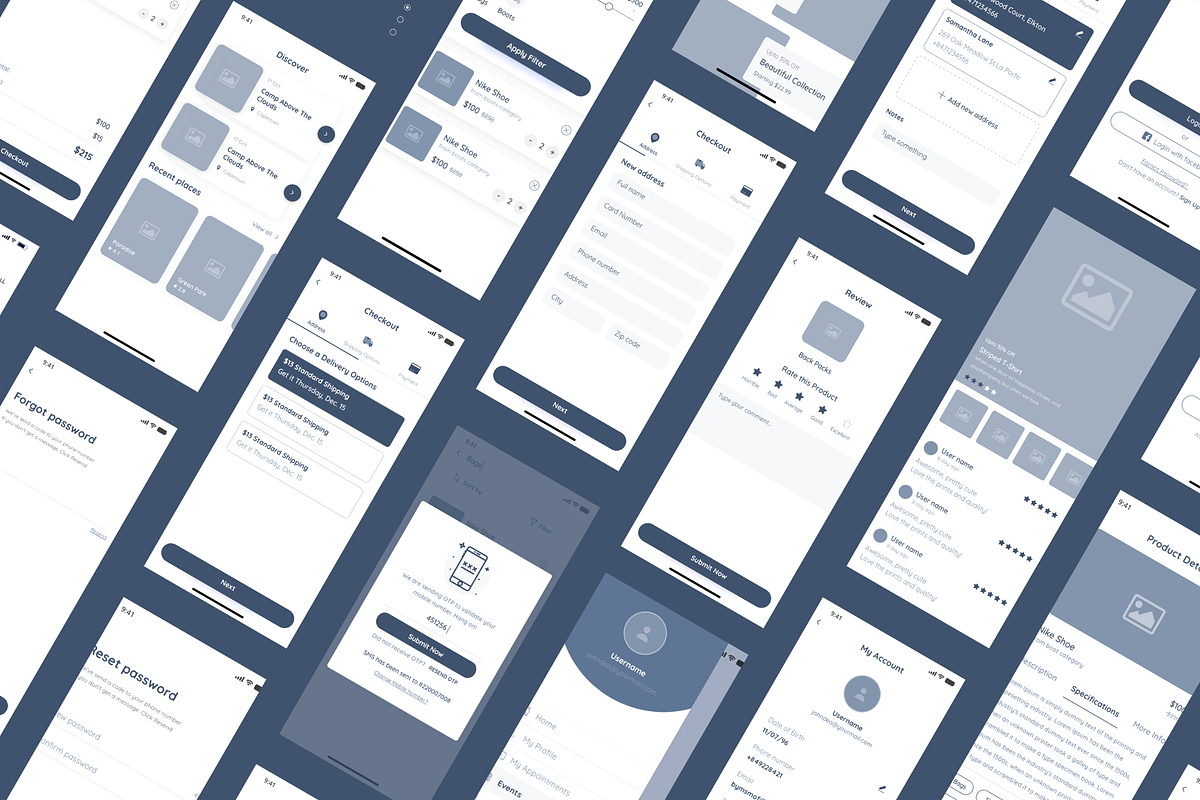 MIMO Wireframe Kit, a Wireframe Template by flyerittyer (Photo 6 of 6)