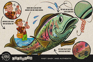 ColorLab Photoshop Vintage Comic Kit