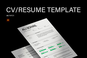 CV / Resume Template, a Resume Template by My design tools