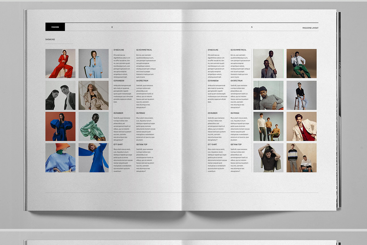 Grayscale Fashion Magazine Brochure, a Magazine Template by Boris Cupac (Photo 6 of 7)