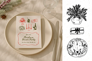 Whimsical Retro Table Clipart, a Decorative Illustration by Heartwarming Art (Thumbnail 2 of 8)