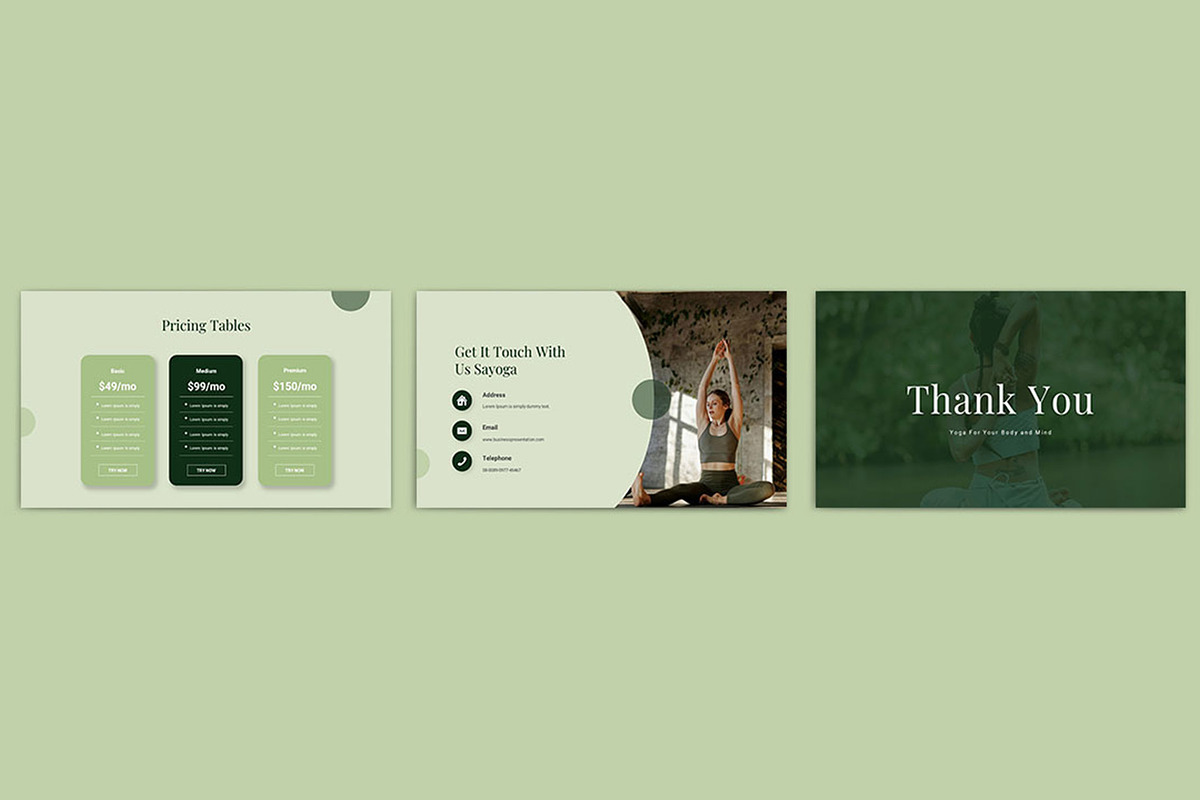 Sayoga Presentation Template, a Presentation Template by TypeMakers (Photo 3 of 5)