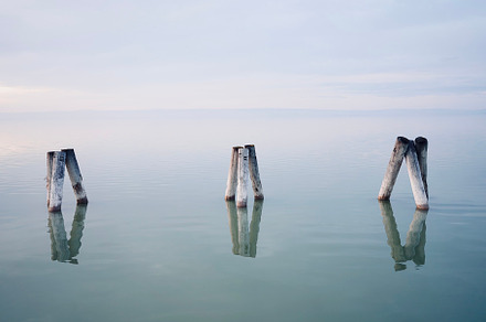 Wooden Pier Pillars