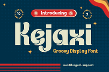 Kejaxi | Groovy Retro Font