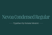 Nevoa Condensed Regular, a Serif Font by OceaneM (Thumbnail 1 of 7)