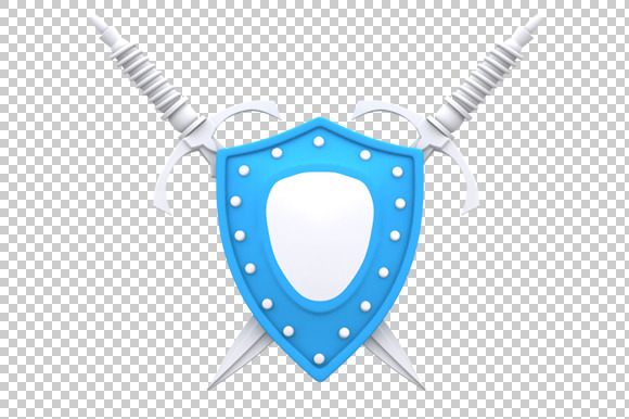 Shield 3D Render Png
