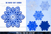 3D Snowflake Paper Cut Collection, a Graphic by Digital_Craftyfox (Thumbnail 16 of 19)