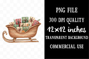 North Christmas Watercolor Clipart, an Illustration by Designking (Thumbnail 4 of 5)