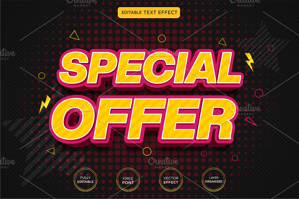 Special offer Editable Text Effect, a Layer Style Add-On by bdrobin (Photo 2 of 2)