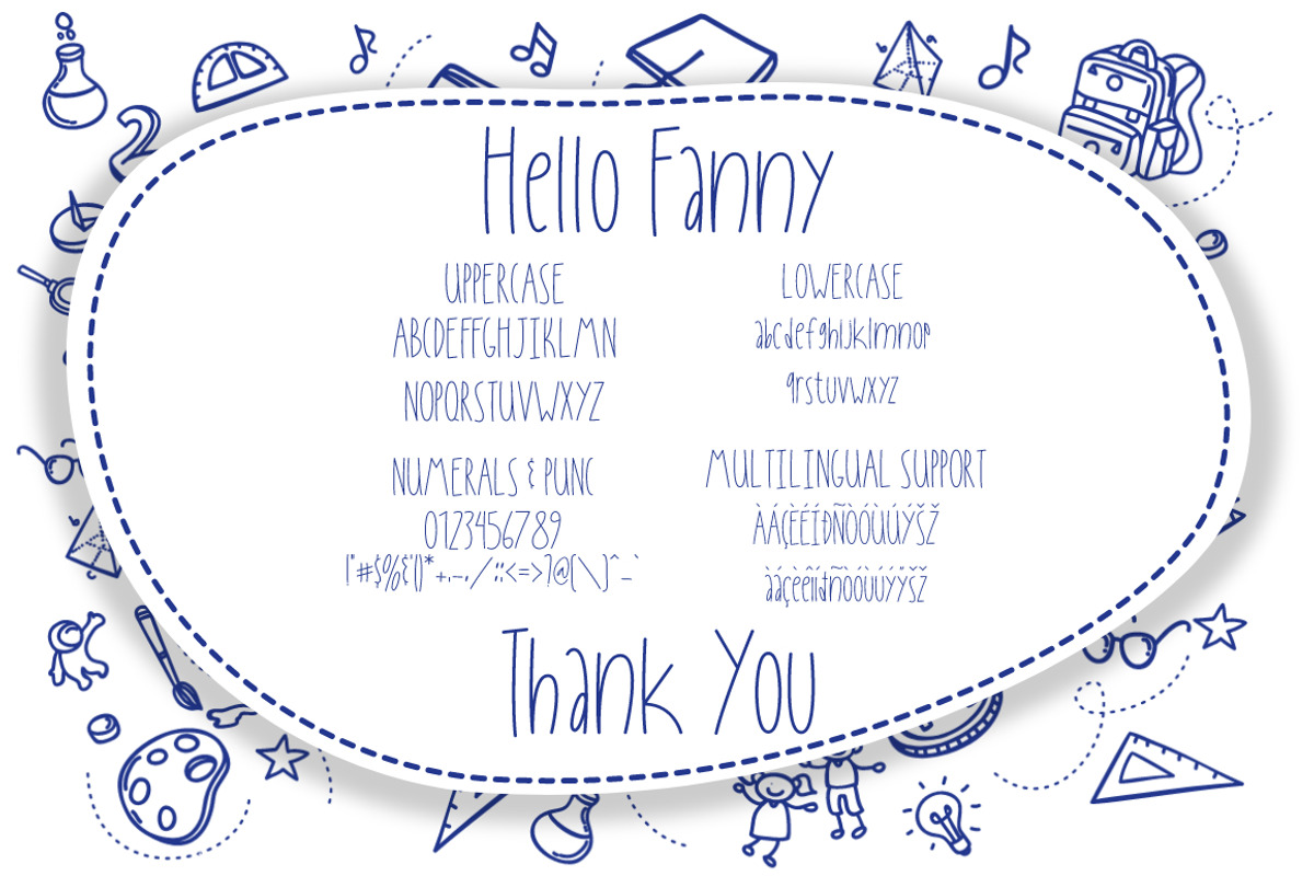 Hello Fanny Display Font, a Sans Serif Font by KennedyStudio (Photo 8 of 8)