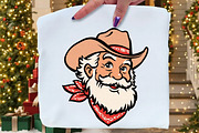 Christmas Western Cowboy Santa Face, an Illustration by Daily.Designs (Thumbnail 5 of 5)