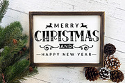 Farmhouse Christmas Sign Mega Pack, a Graphic by CraftlabSVG (Thumbnail 10 of 17)