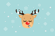 12 Cute Reindeers, an Animal Illustration by lavinialorena (Thumbnail 5 of 5)