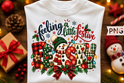 Feeling A Little Festive Snowman PNG, a Seasonal Illustration by Creative Art (Thumbnail 1 of 3)