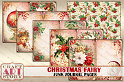 Christmas fairy Junk Journal Pages, a Person Illustration by CraftArtStory (Thumbnail 4 of 6)