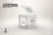 Clear Lock Bottom Boxes Mockup, a Cups & Container Mockup by INCDesign (Thumbnail 5 of 9)