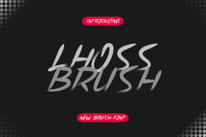 Lhoss Brush - Font