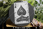 Ace of Spades Symbol Vintage Playing, a Background Graphic by LaseredNinja (Thumbnail 7 of 7)
