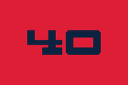 Big Sexy Numeral Set, a Sans Serif Font by Port Design Company (Thumbnail 5 of 7)
