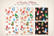 Watercolor Christmas Wreath Creator, a Seasonal Illustration by Where summer is (Thumbnail 6 of 13)