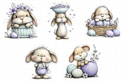 Whimsical Rabbit Clipart with Eggs B, an Illustration by Daily.Designs (Thumbnail 6 of 8)