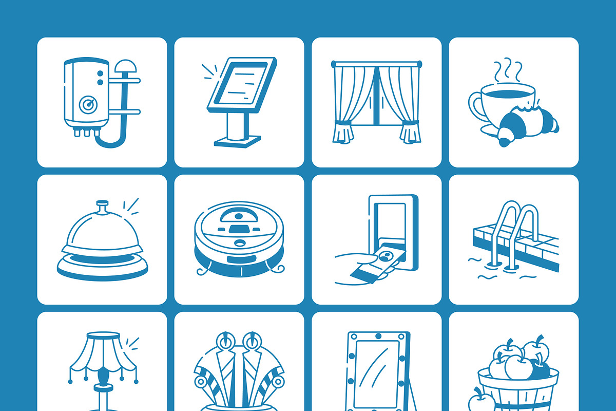 Hotel Doodle Icon Collection, an Outline Icon by Vectors Market (Photo 8 of 8)