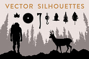 Vector Silhouette Bundle (50% off), an Animal Illustration by Build Interactive (Thumbnail 1 of 9)