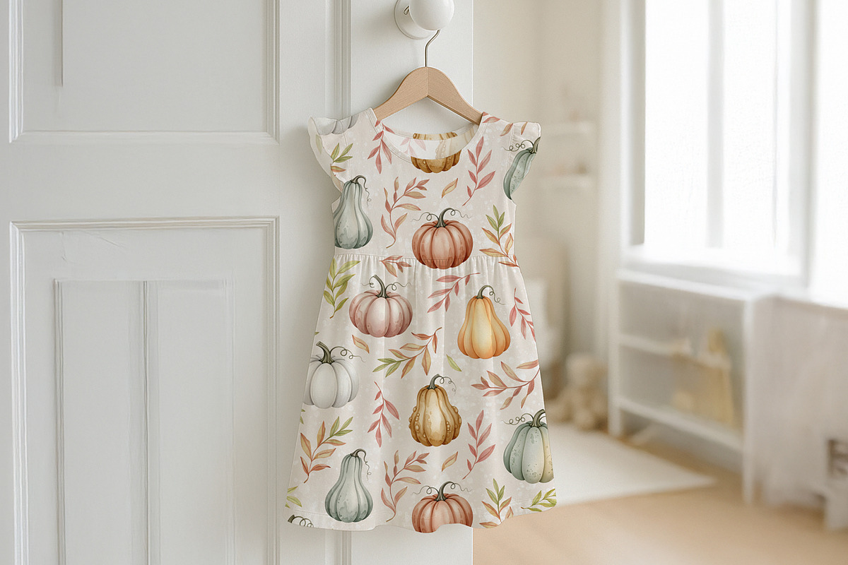 Autumn Pumpkins Seamless Pattern, a Pattern Graphic by Kreeya Art Shop (Photo 7 of 13)