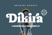 Dikira - Modern Bold Retro Serif, a Serif Font by Shakira Studio (Thumbnail 1 of 10)