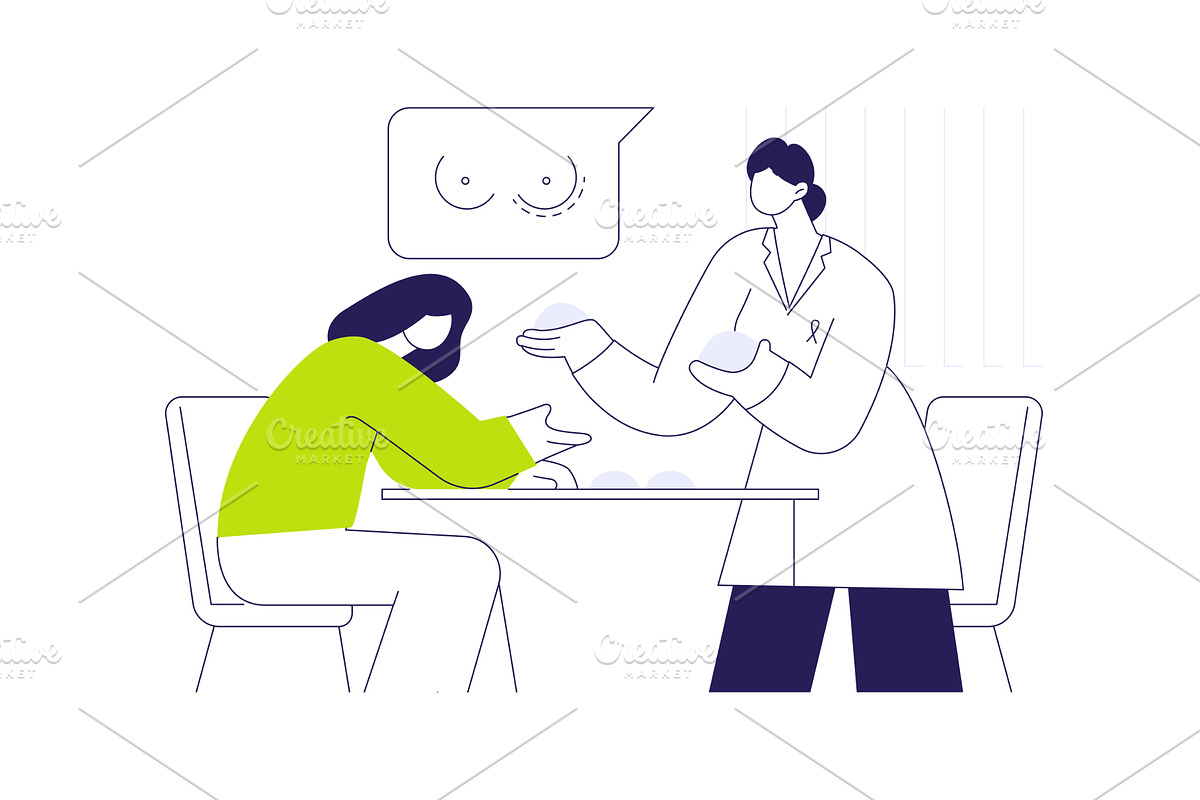 Breast surgery consultant abstract, a Healthcare Illustration by Visual Generation