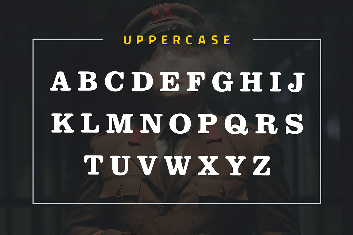 Officer Mans Family Font, a Serif Font by yantodesign (Photo 6 of 8)