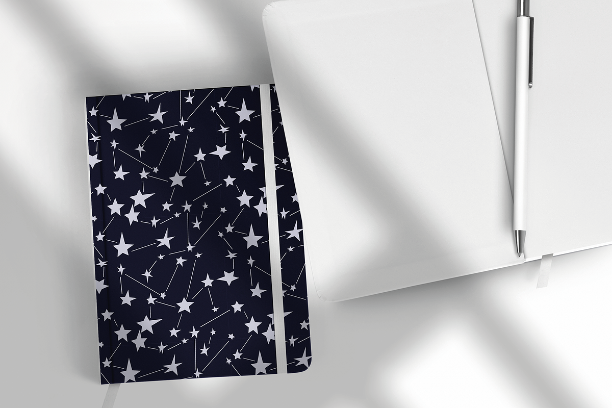 Starry Night Seamless Pattern, a Pattern Graphic by Bonfloret Studio (Photo 2 of 3)