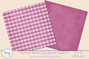 Spring Pastel Gingham Papers, a Pattern Graphic by Lavender Mint Graphics (Thumbnail 2 of 7)