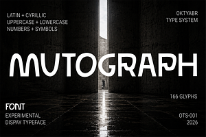 Mutograph Futuristic Display Font