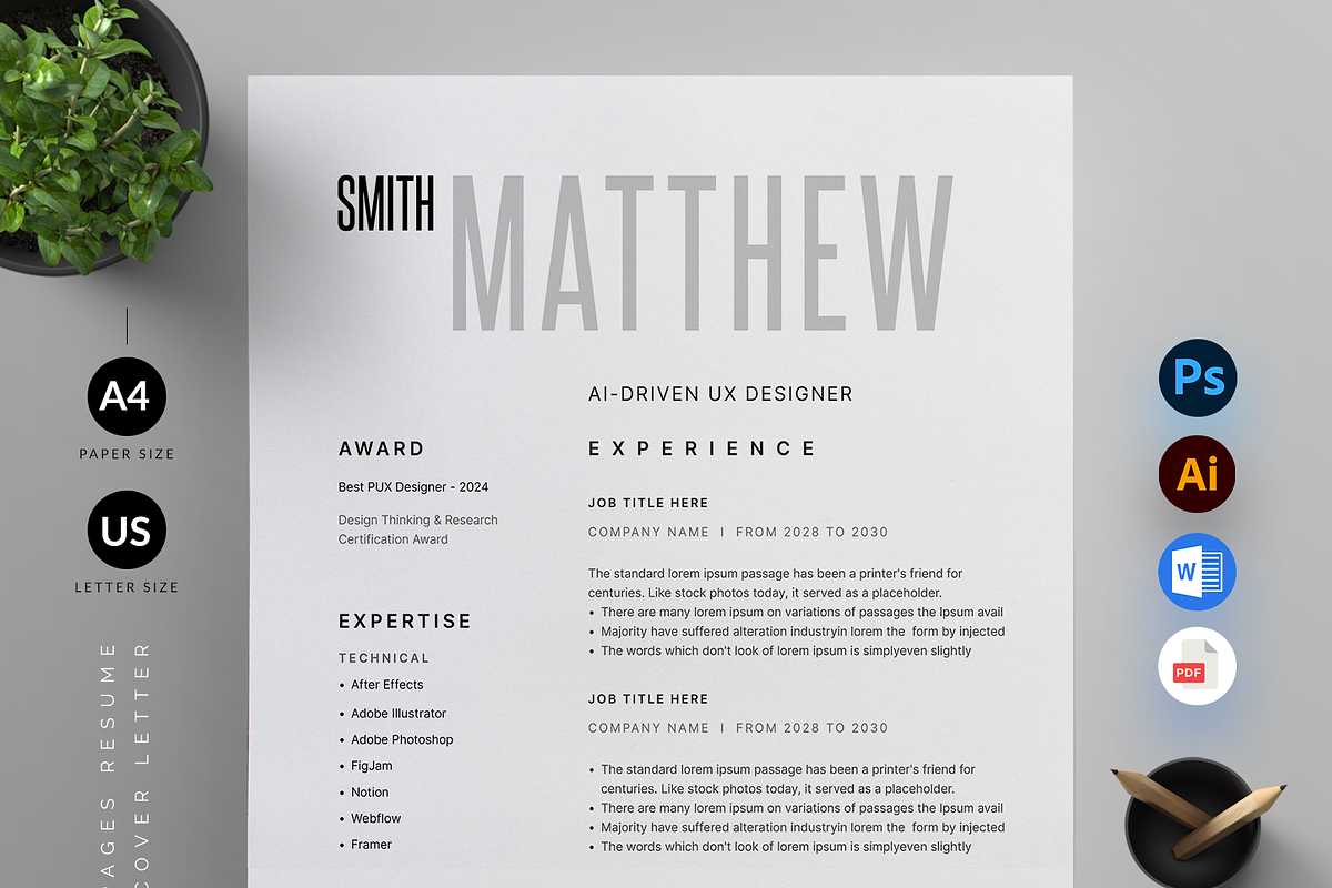 Resume/CV, a Resume Template by Reuix Studio (Photo 2 of 5)