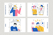 Online therapy illustrations, a Healthcare Illustration by ZP Design (Thumbnail 2 of 8)