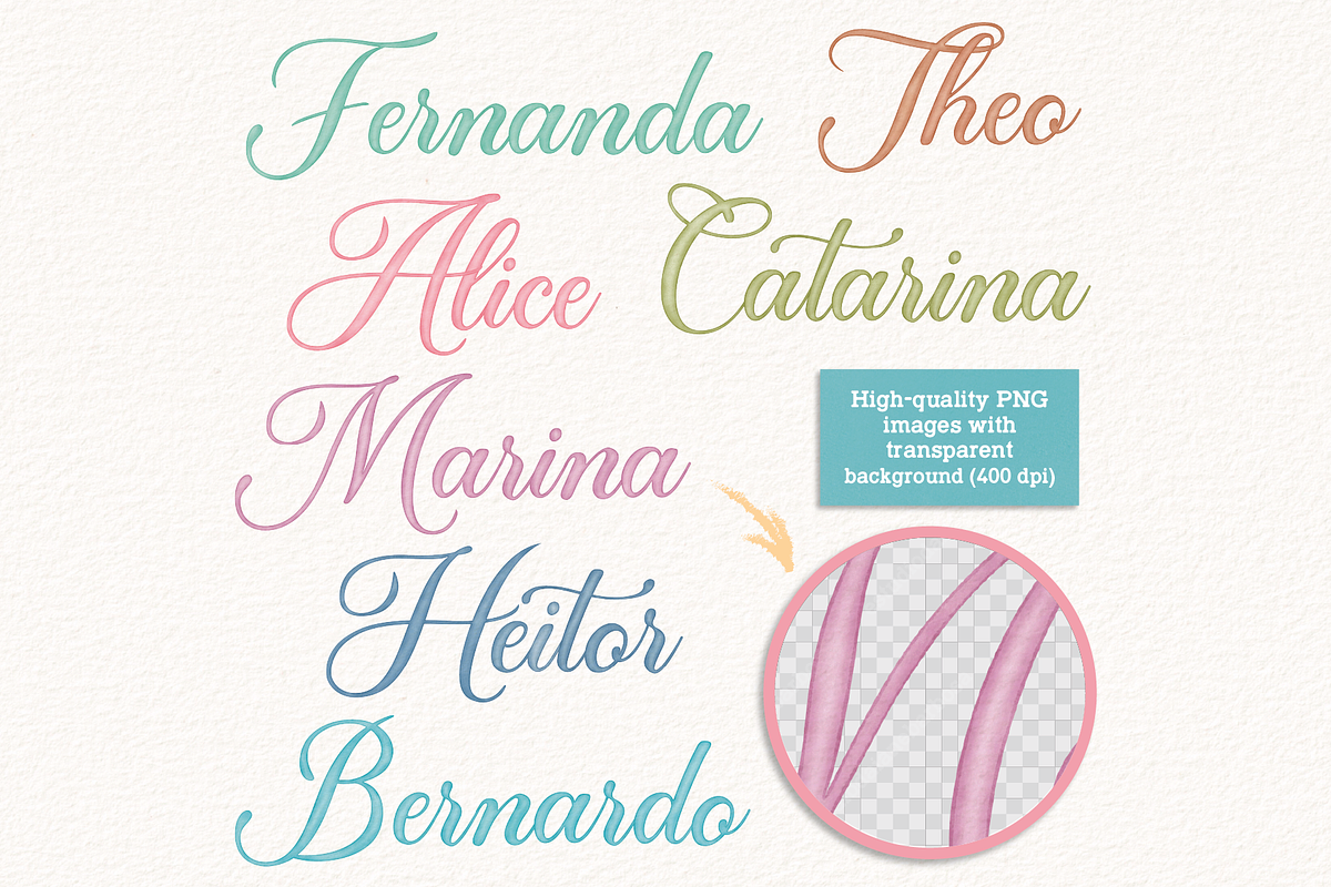 Alphabet - Cliparts Set, an Illustration by Estudio Daiane Barbosa (Photo 7 of 10)