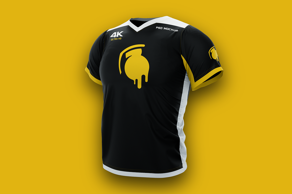 4K Esports Jersey Design Mockup, a Shirt Mockup by Creative Grenade (Photo 3 of 5)