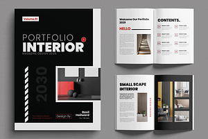 Interior Design Brochure Portfolio, a Brochure Template by MightyDesign