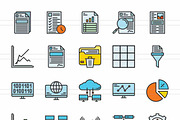 Data Sharing Filled Line Icons, an Icon by IconBunny (Thumbnail 2 of 2)