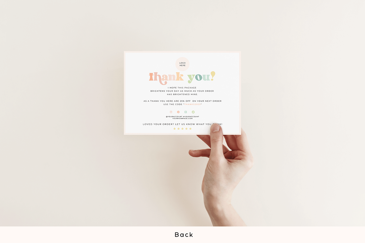 Pastel Receipt Template for Canva, a Card Template by Hellohastore (Photo 3 of 10)