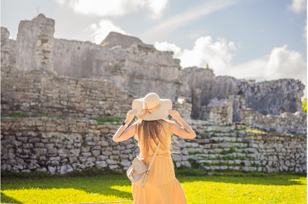 Woman tourist enjoying the view Pre, a Nature Photo by Elizaveta Galitskaya