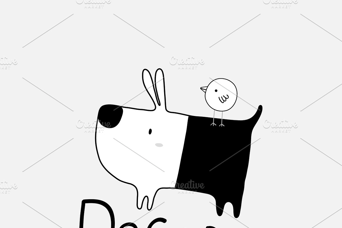 Dog & Bird Collection 1, an Animal Illustration by Irene Loal (Photo 2 of 17)