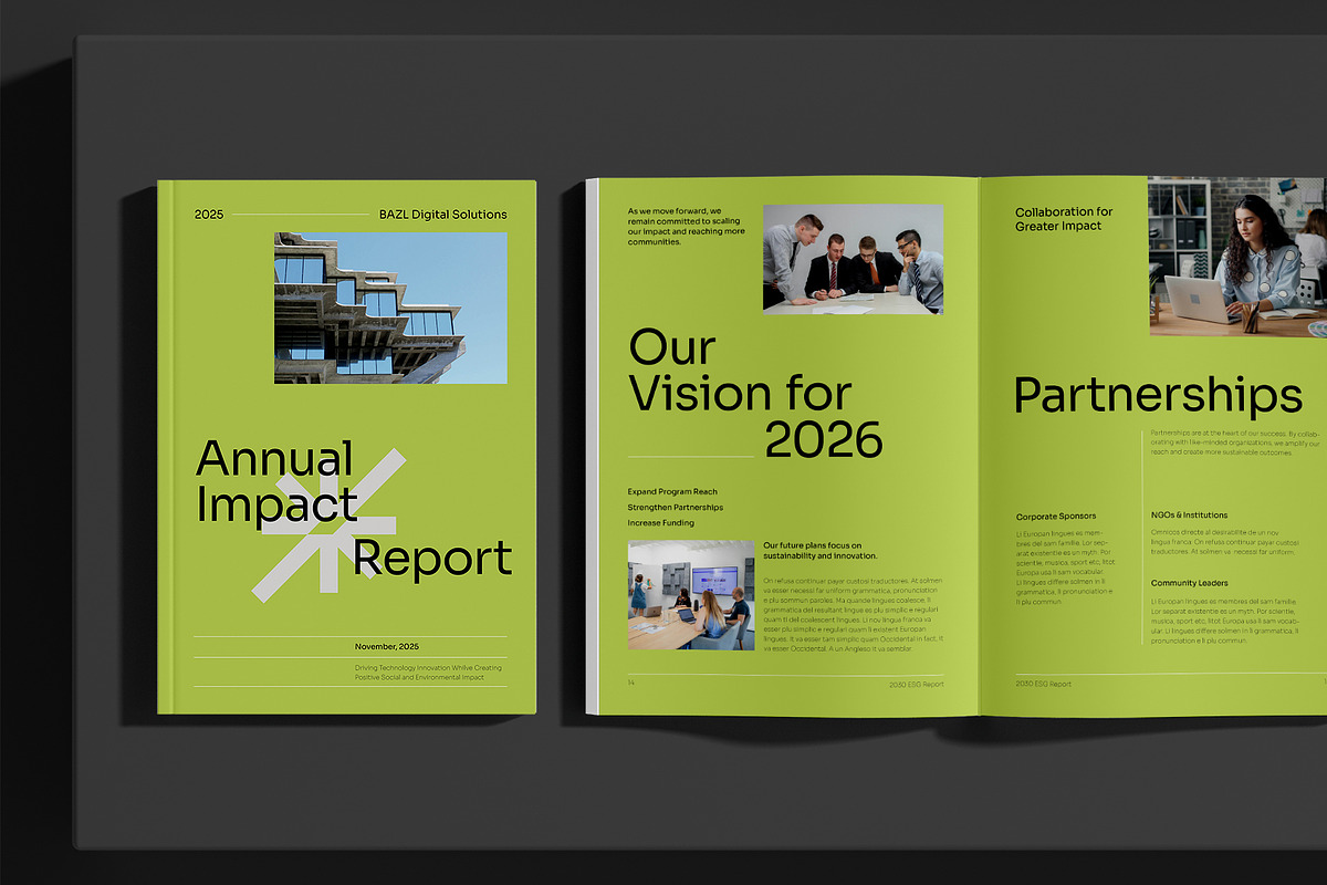 Green Non-Profit Annual Report, a Brochure Template by Neermana (Photo 10 of 11)